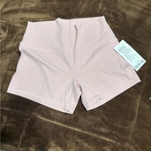 NWT woman’s size 12 Lululemon Pink Haze Align shorts 4”